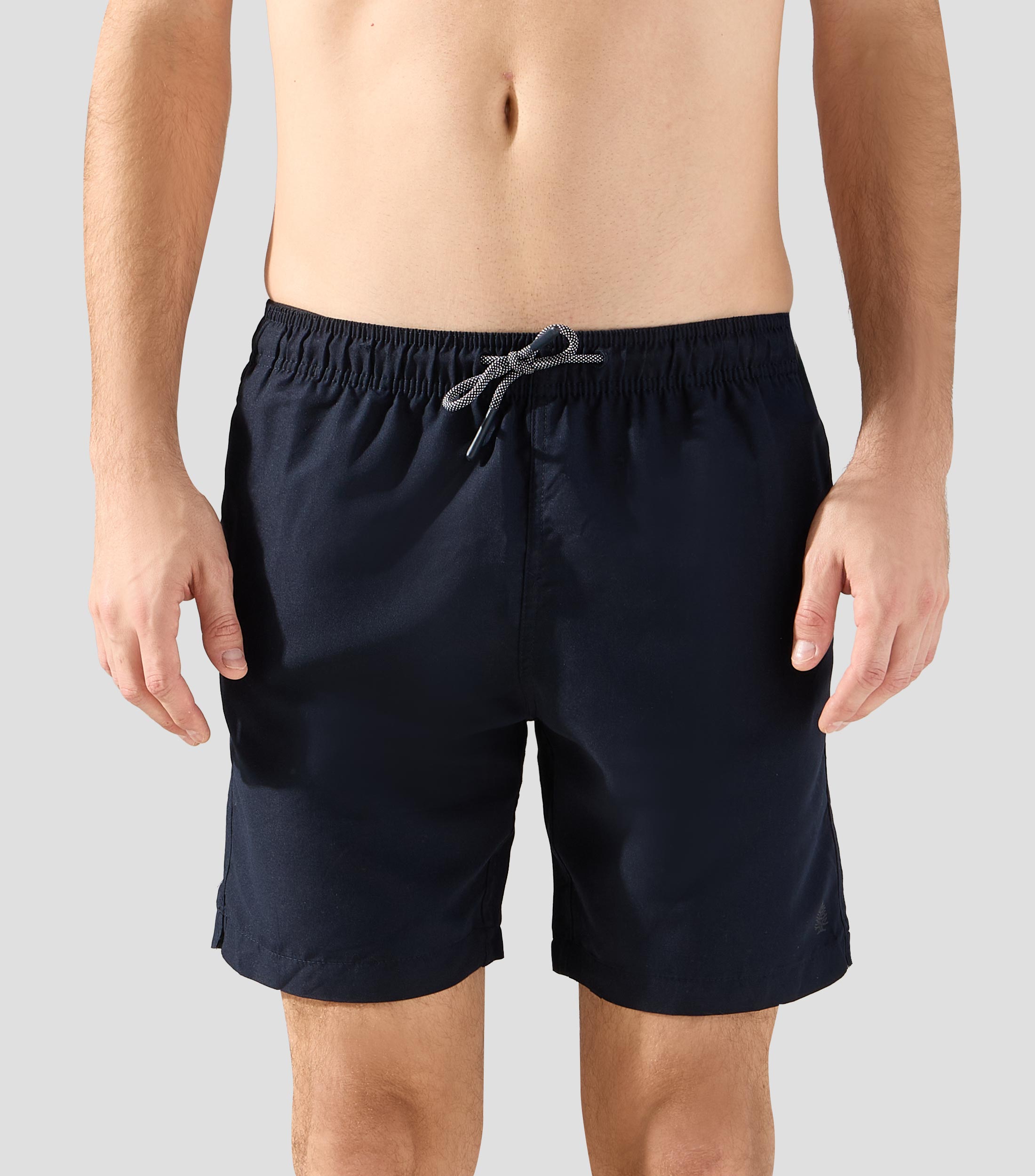 Traje de baño corto con liso Hombre
